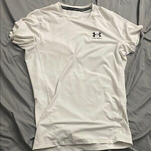 Under Armour White Athletic Compression tee